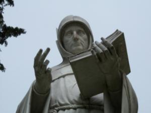 sansepolcro statua luca pacioli franco alessandrini atto vadalico mano mutilata