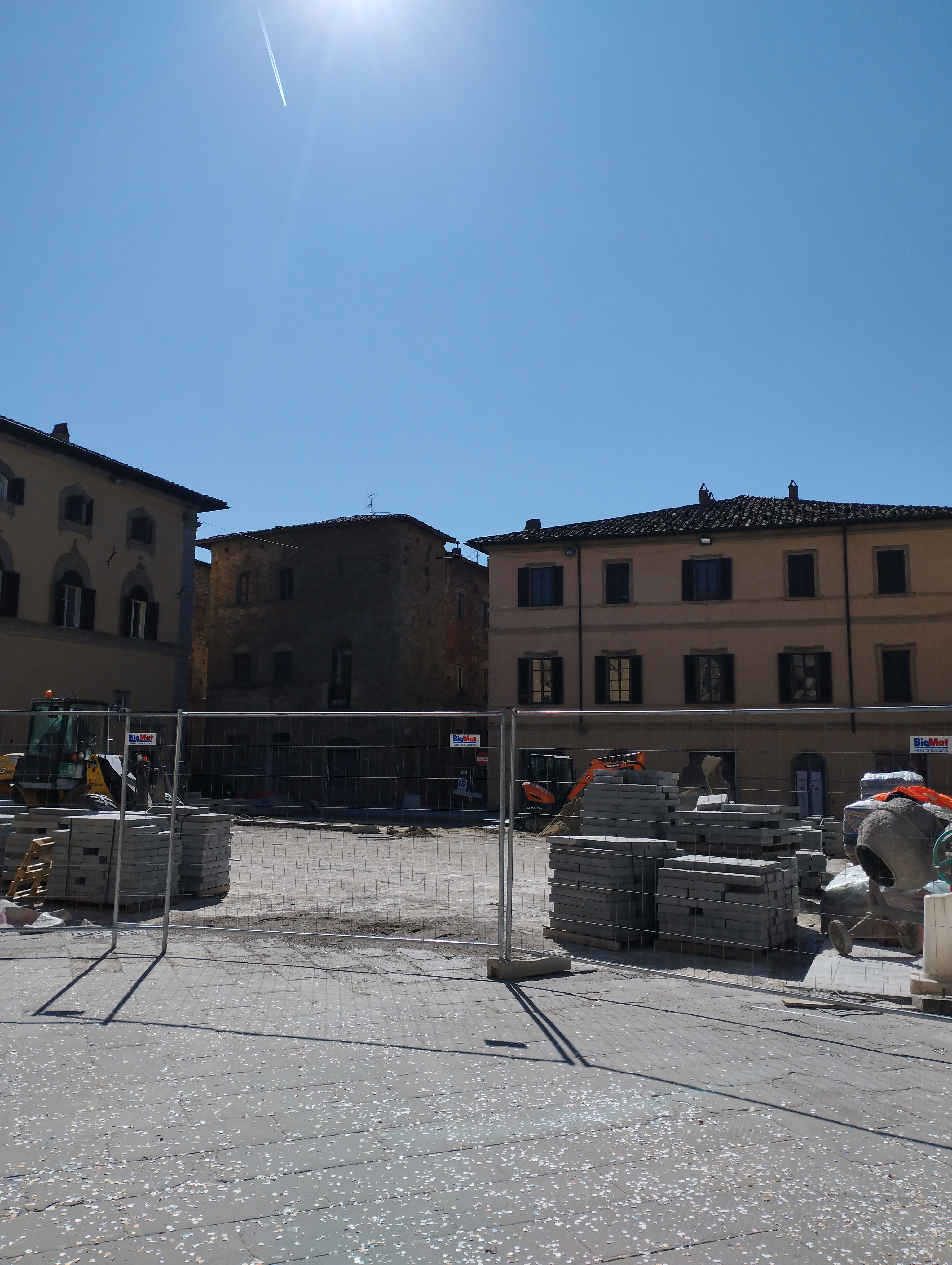 sansepolcro piazza torre di berta lavori riqualificazione ripavimentazione